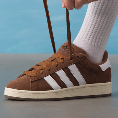 Adidas阿迪达斯三叶草正品春秋男女同款低帮绒面缓震休闲鞋GY6433