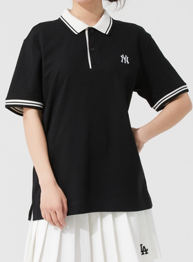 MLB正品新夏季男女同款POLO衫运动休闲百搭时尚短袖T恤3APQB0253