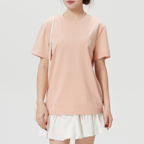 MLB正品新款夏季男女同款刺绣logo圆领宽松运动短袖T恤3ATSB0163