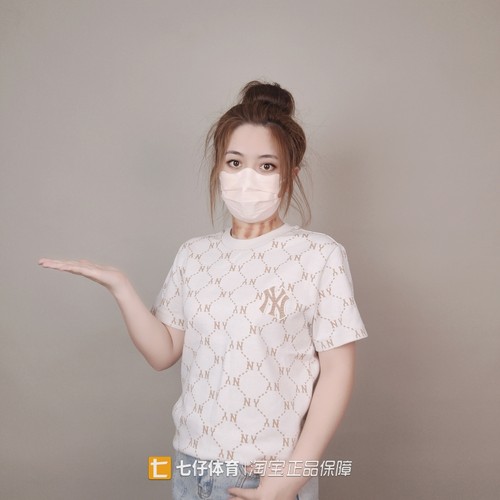 MLB正品男女NY老花满标短袖T恤