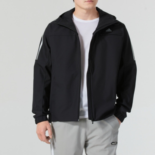 男款 冬季 梭织连帽百搭运动夹克外套JG8515 新款 Adidas阿迪达斯正品