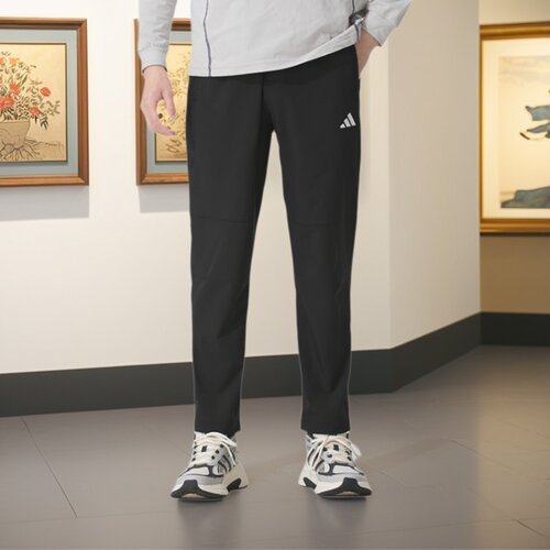 Adidas阿迪达斯正品新款春秋款男子梭织运动休闲平口九分裤KC2877