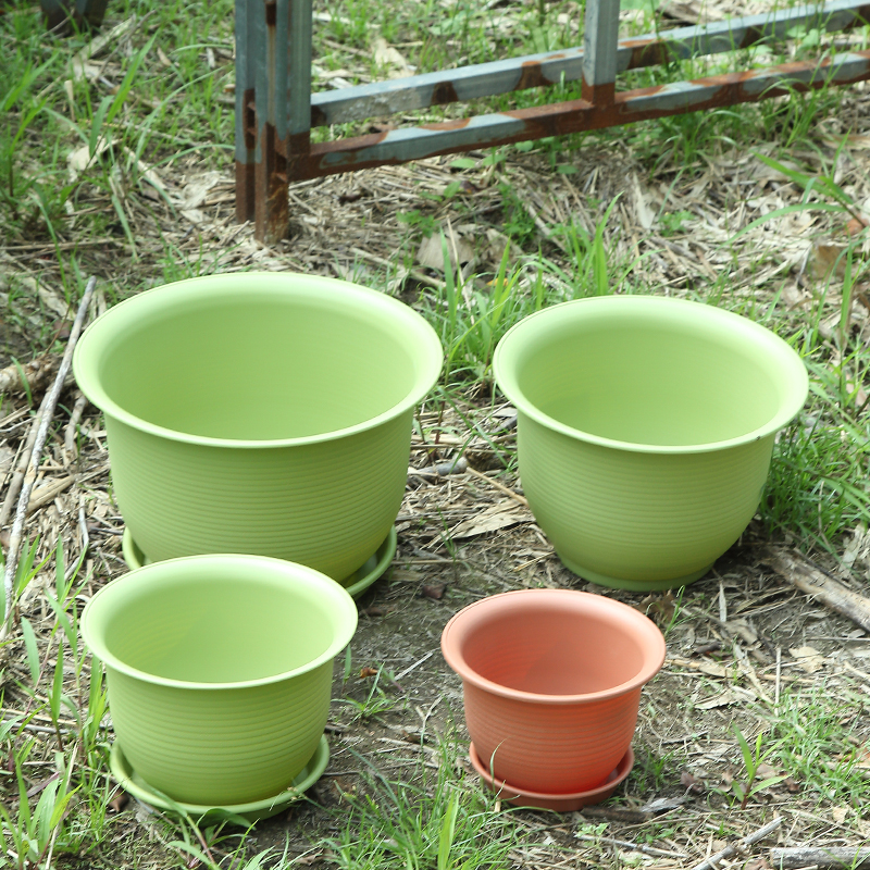 户外塑料花盆特大庭院种植果树盆景盆园艺大码加厚耐用荷花盆四季