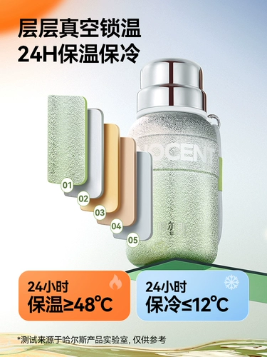 [【王源同款】哈尔斯星耀保温水杯女生大容量304便携提绳2023新款]