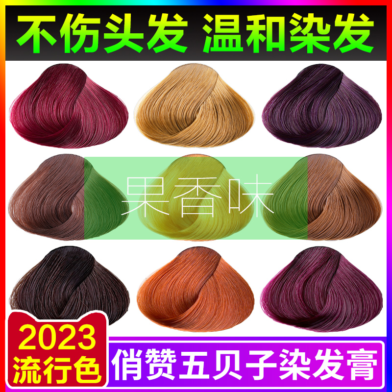 五贝子染发剂中草药植物纯天然无刺激正品品牌五倍子自己在家染发