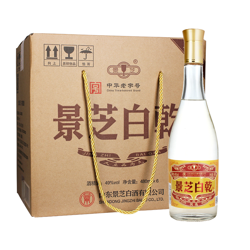 景芝粮食酒480ml*649度白干