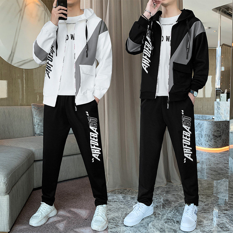 秋季套装男套装男长袖卫衣套装TZ886-P70（打底T恤P25）图片