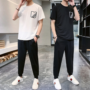 夏季冰丝短袖长裤套装APTZ7211-P60图片