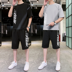 3夏季短袖短裤套装男潮流休闲五分裤两件套A210-TZ6865-P60图片