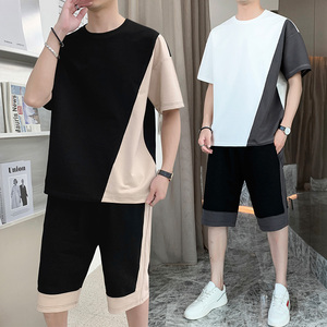 夏季短袖短裤男套装潮流时尚休闲套装A210-TZ8203-P65图片