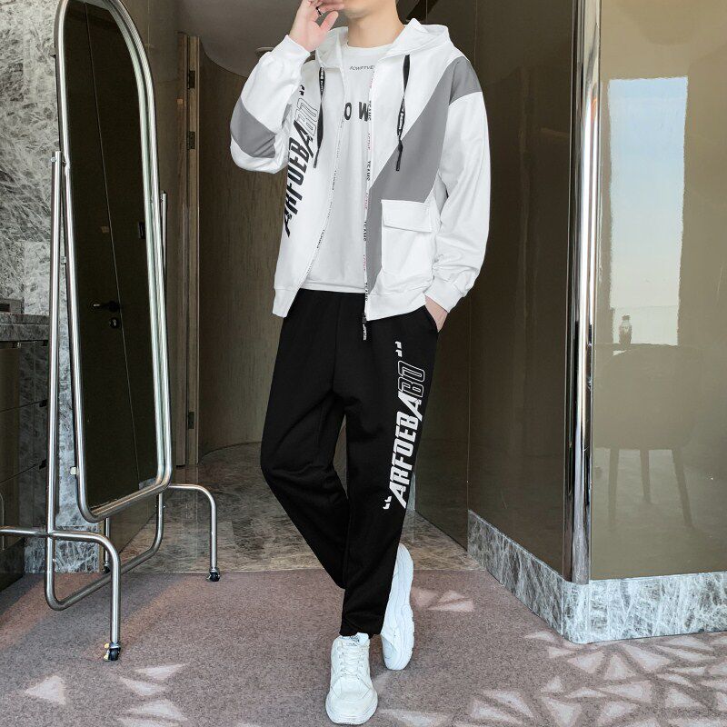 长袖春季套装男亲少年学生休闲运动套装长袖A210-TZ886-P70,男装休闲套装,星座210-3