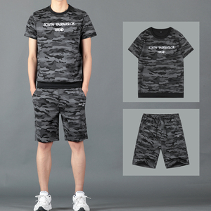 男士夏季短袖t恤短裤套装韩版潮流A210-TZ911-P55，男装牛仔裤，星座210-3