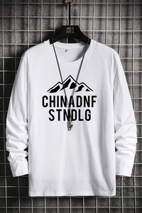 秋季新款纯棉t恤男潮流时尚t恤衫A210-A0002-P28,不规则西装半身裙穿搭图片