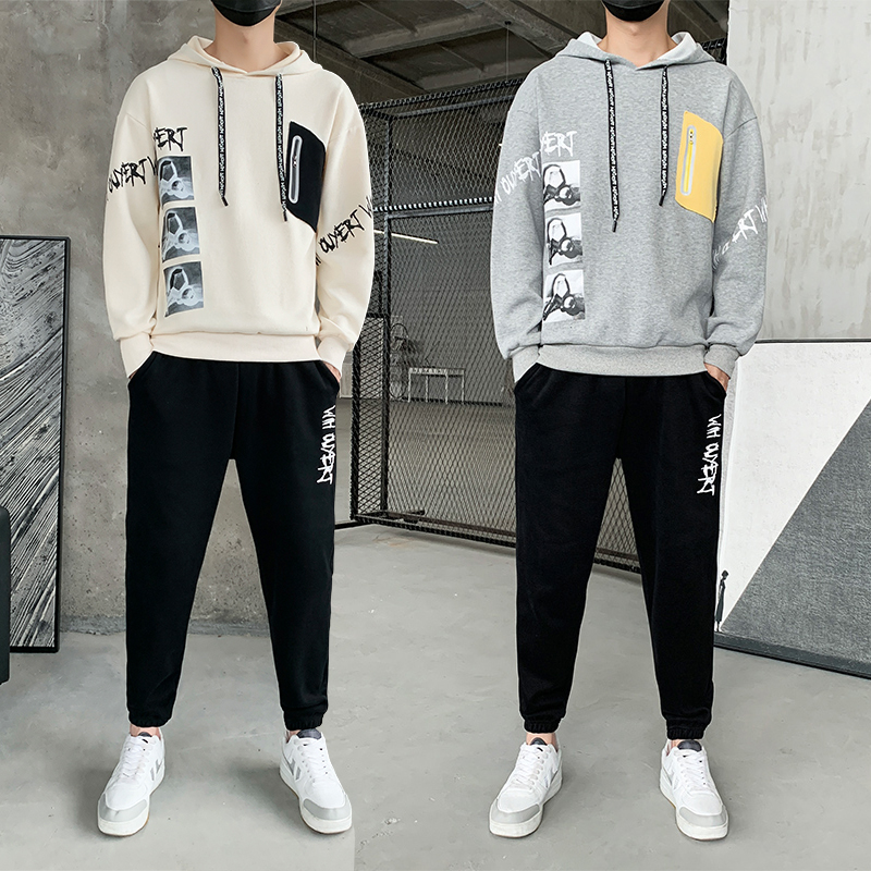 春秋男士卫衣圆领套头大码两件套A210-TZ9835-P65，男装卫衣，星座210-3