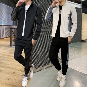 秋季休闲运动卫衣潮流夹克套装男A210-TZ9381-P85图片