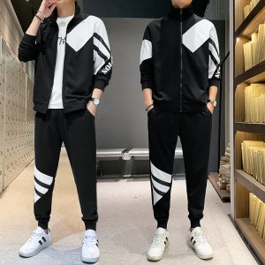卫衣开衫拼接休闲运动套装TZ7311-P65图片