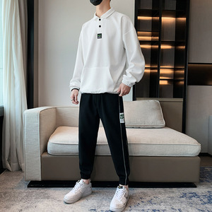 2025春季套装男华夫格套装潮流长袖卫衣套装A210-TZ305-P65图片
