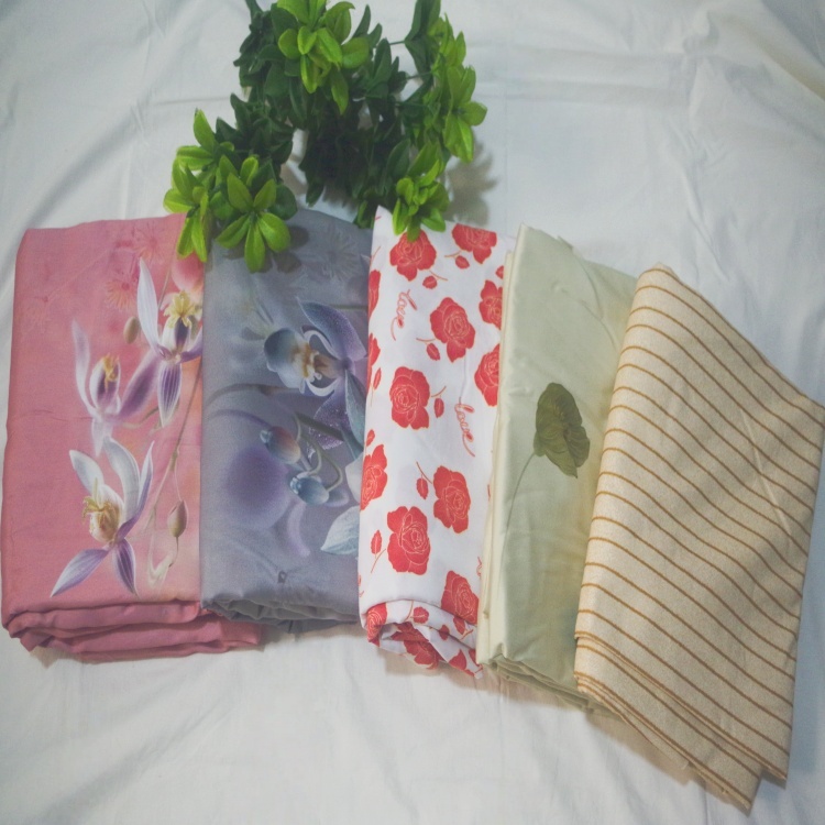 纯棉贡缎磨毛床单数码印花密亲肤