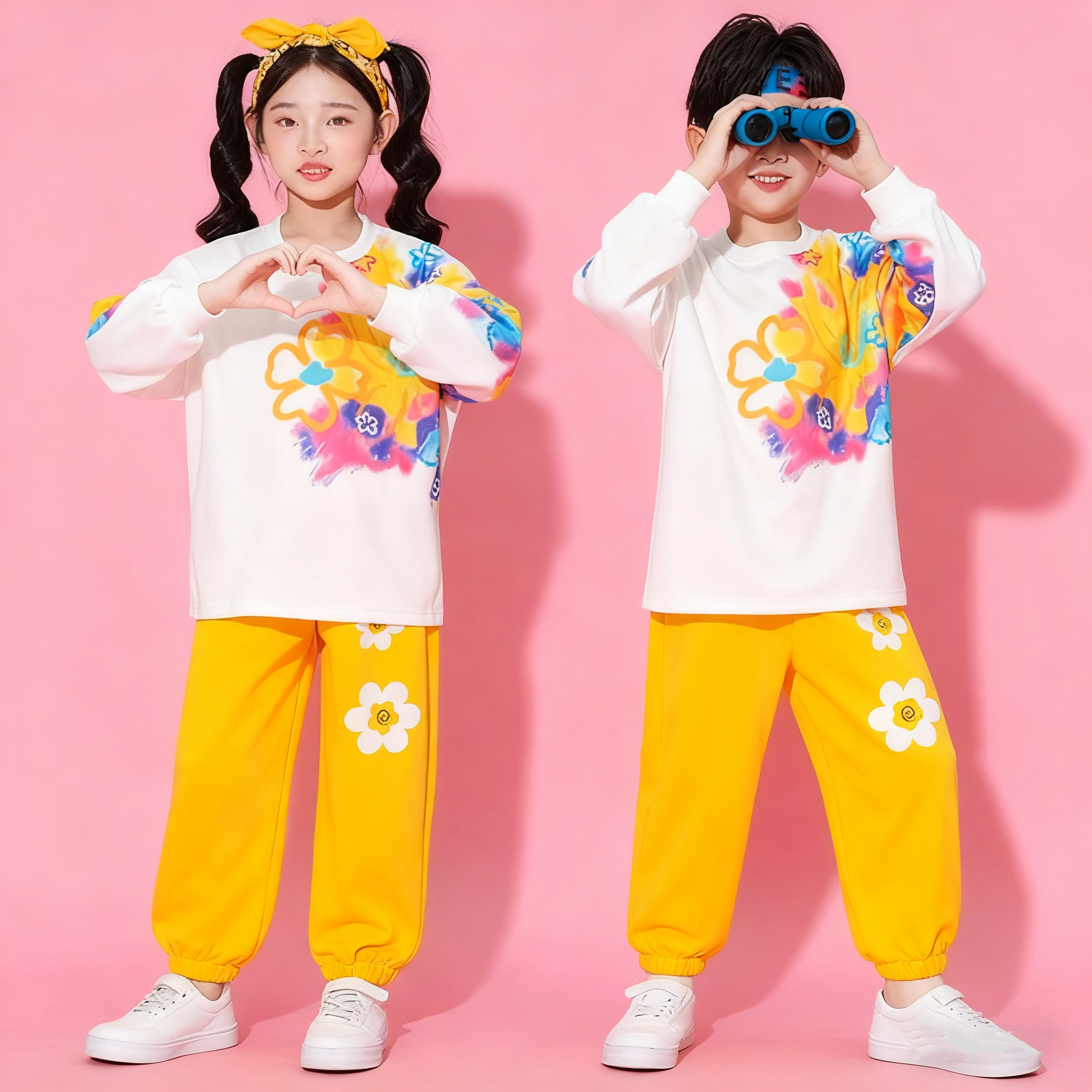 儿童啦啦队演出服套装