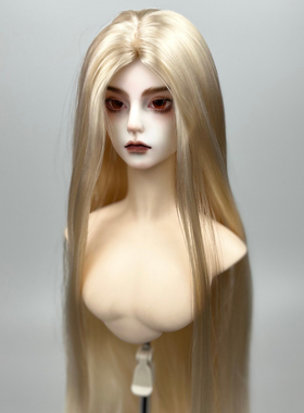 凯哥哥BJD假发夜萝莉娃娃牛奶丝PP丝假发3分娃叔中分男娃女娃现货