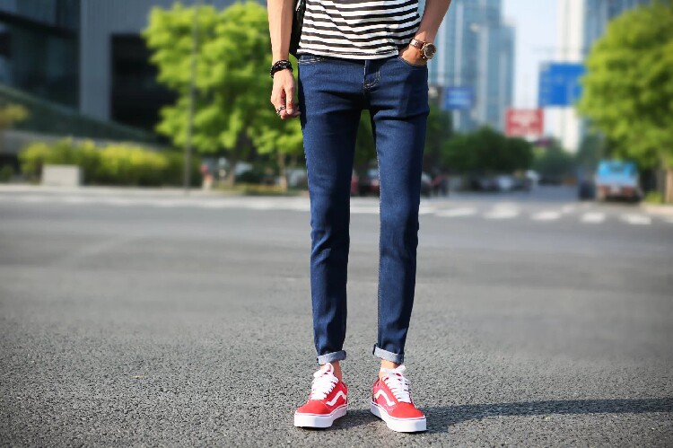 Jeans pour adolescent pieds Slim pour été - Ref 1467943 Image 1