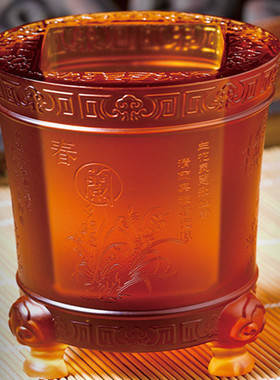 琉璃笔筒送老师领导客户纪念品