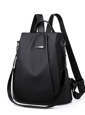 2026新款韩版时尚旅行背包百搭防盗帆布大学生书包牛津布双肩包女