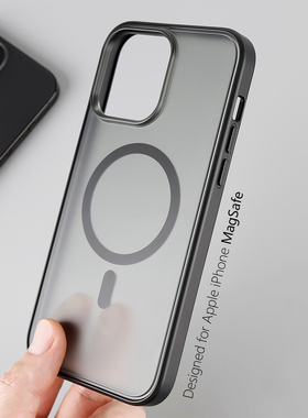 适用苹果14ProMax磁吸MagSafe手机壳新款全包13 Plus磨砂硅胶防摔新款iPhone16手机壳15ProMax保护套iP15Plus