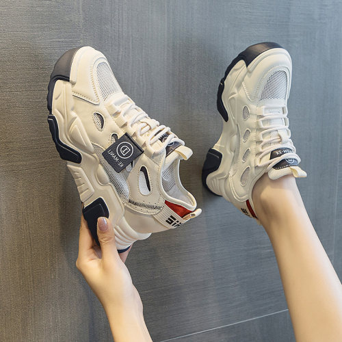 厚底增高轻便小个子时尚老爹鞋女