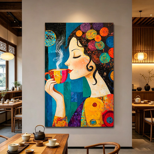 简约现代抽象肌理立体无框装饰画