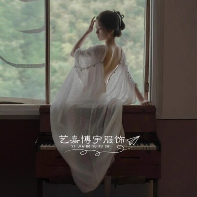 新中式棉麻清冷感国风写真摄影