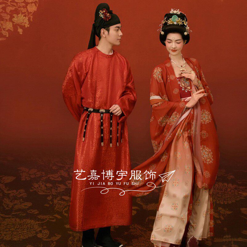 国色芳华同款汉服婚服重工刺绣杨紫李现同款大婚唐制汉服影楼主题