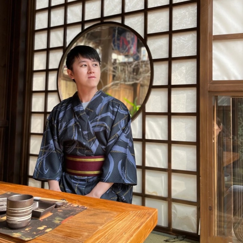 和服男 日本传统古典正装 花火大会正式服装 绅士和服抗皱免熨烫