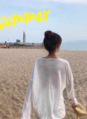 海边度假薄款比基尼罩衫女士