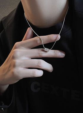 新款项链男简约小众蛇骨链个性潮流百搭设计高级感配饰高街饰品