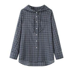 连帽格子衬衫 JCMM MM新品 4G8122551 JANE0312