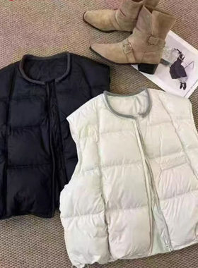 JCMM JANE 1210 DM 设计师款简约百搭羽丝棉马甲A36