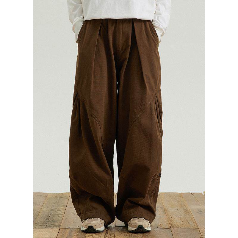 GoodNorth日系复古男女同款宽松显瘦阔腿裤松紧腰百搭休闲工装裤,女装/女士精品,休闲裤,淘宝优惠券,粉丝福利购,淘宝优惠卷