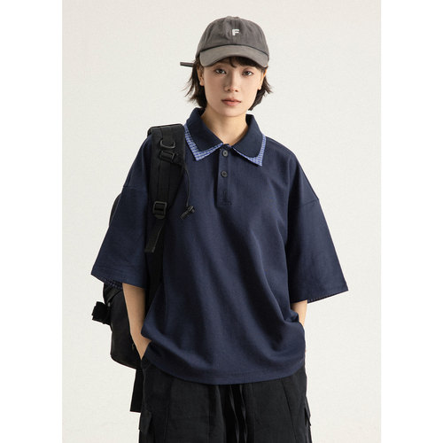 GoodNorth日系复古短袖polo衫