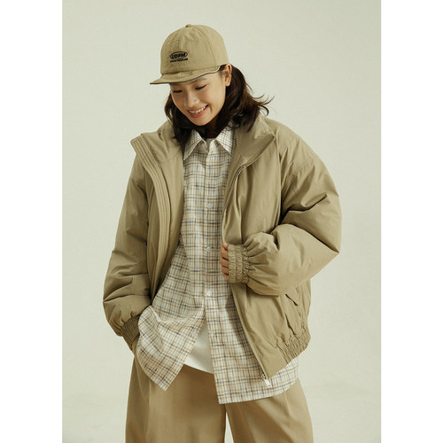 GoodNorth复古立领飞行棉服外套