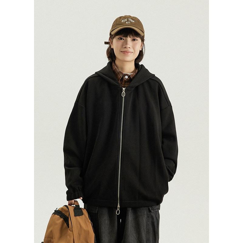 GoodNorth日系复古双拉链外套