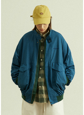 GoodNorth日系复古立领宽松工装夹克男女同款秋冬中性风棉衣外套