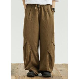 裤 立体剪裁阔腿显瘦宽松工装 男女同款 GoodNorth日系复古休闲长裤
