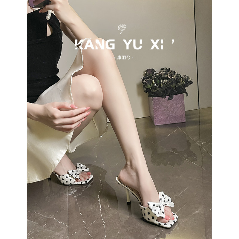 康羽兮丨绝美气质法式高跟凉鞋女图片