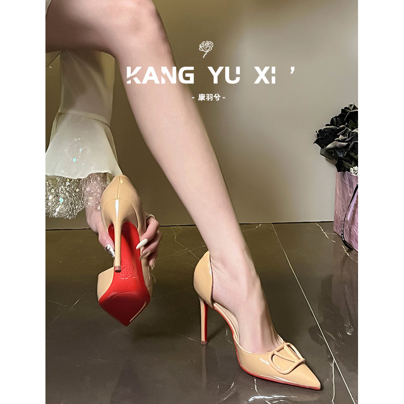 【店主康羽兮】裸色不累脚高跟鞋图片