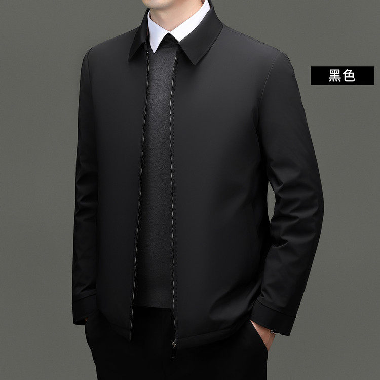中年男士加厚保暖羽绒服夹克外套