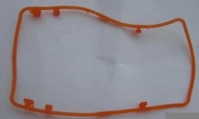 M对讲机配件GP328PLUS GP338PLUS GP344 GP388 防水圈橙色胶套