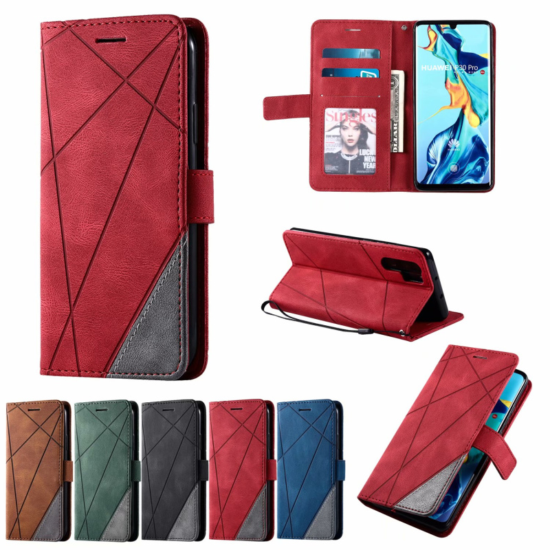 适用于华为p30 lite手机壳p30pro保护套nova4e翻盖式皮套商务男款