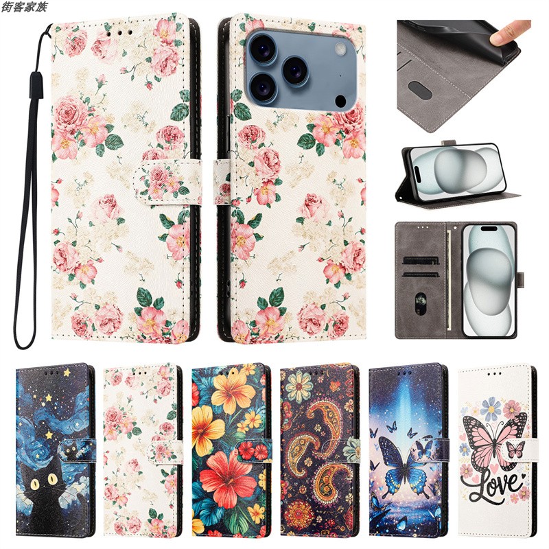 适用于Nothing CMF Phone 3 Pro 4B 手机壳防摔翻盖式电话保护皮套无线充电软硅胶TPU可爱彩绘时尚个性男女款图片