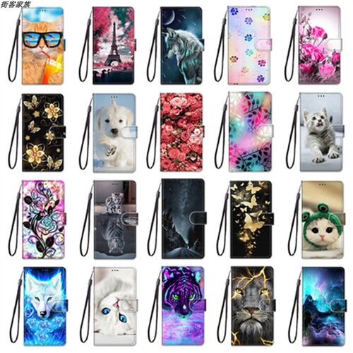 适用于谷歌Google Pixel 8/9 Pro XL/7A/8A/9A手机壳翻盖式电话保护套防摔皮套软硅胶外壳全包边插卡支架彩绘